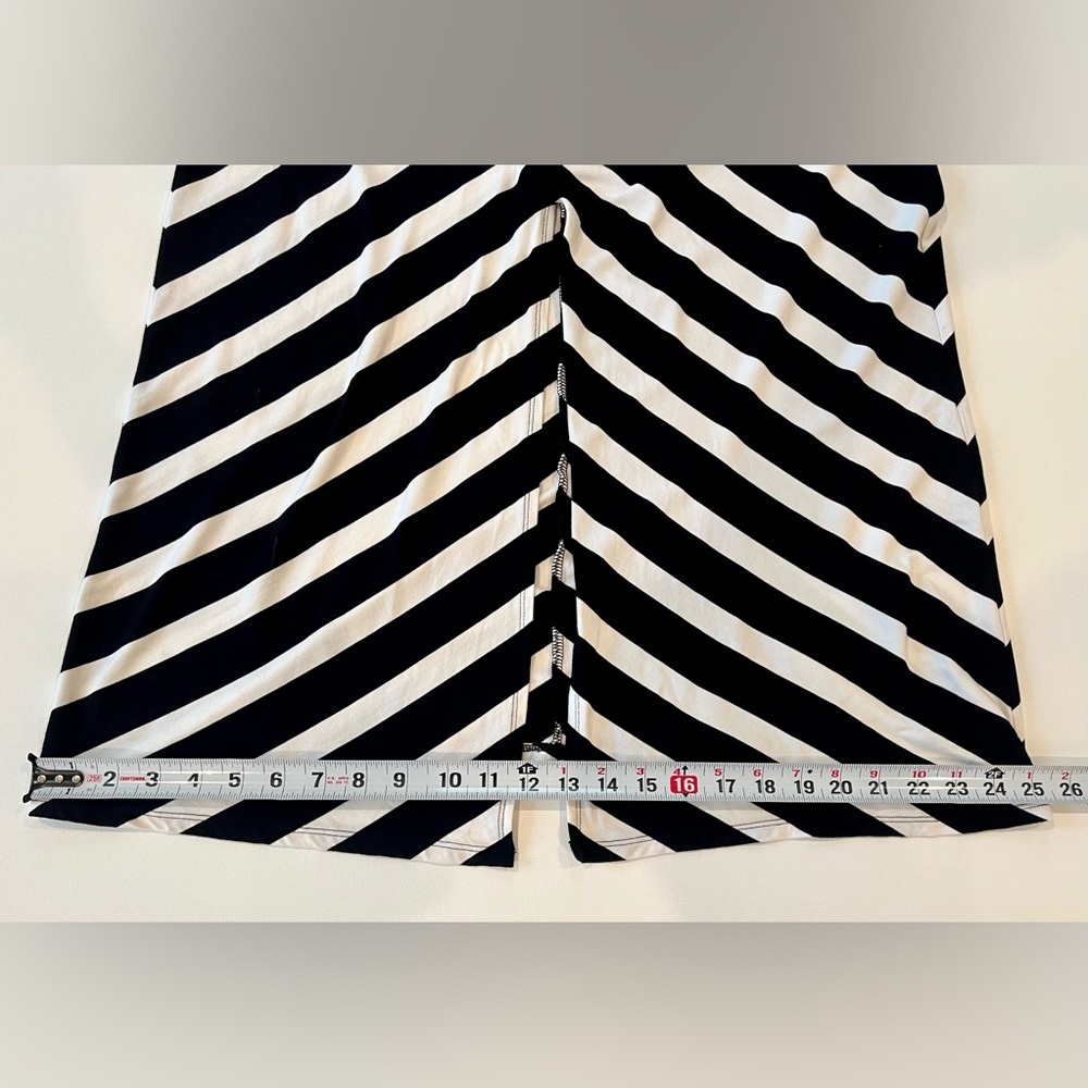 White House Black Market Striped Maxi Dress XXS Stretchy - Picture 3 of 11